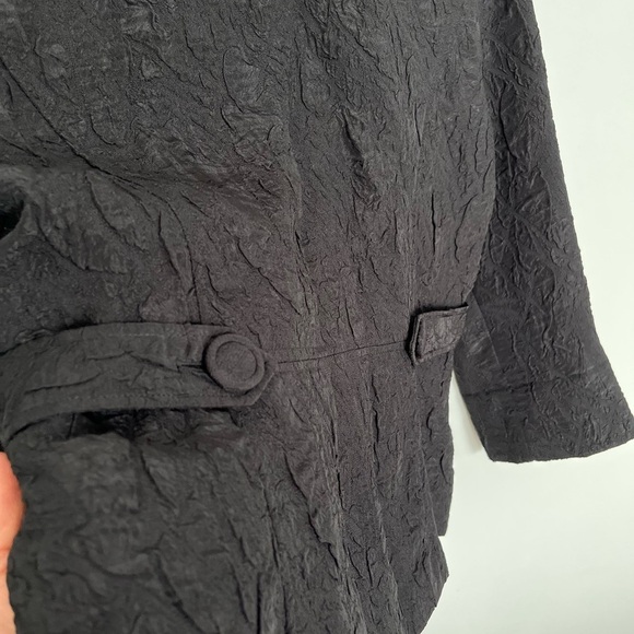 KerryBrooke black crinkled blazer size large - Picture 5 of 7
